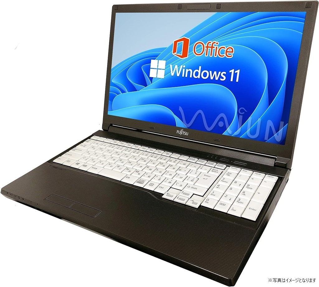 富士通 中古ノートPC A576 or A577 15.6型/10キー/MS Office H&B 2019/Win 11 Pro